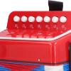 Focket Kids Accordion, 7 Keys ABS Plastic Canvas Bellows Lightweight Musical Instrument with Mini Keyboard for Ages 5 and Above view 4