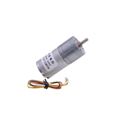 12V24V JGA25-2430 DC Gear Motor Brushless Full-Metal Gear Long-Life Low Speed DIY Model Robot Toy(150rpm,12V)