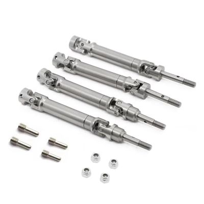 RC Accessories Compatible with Slash for Stampede for VXL 4WD 1/10 RC Car Upgrade Parts Accessories 4Pcs Stainless Steel Drive Shaft CVD