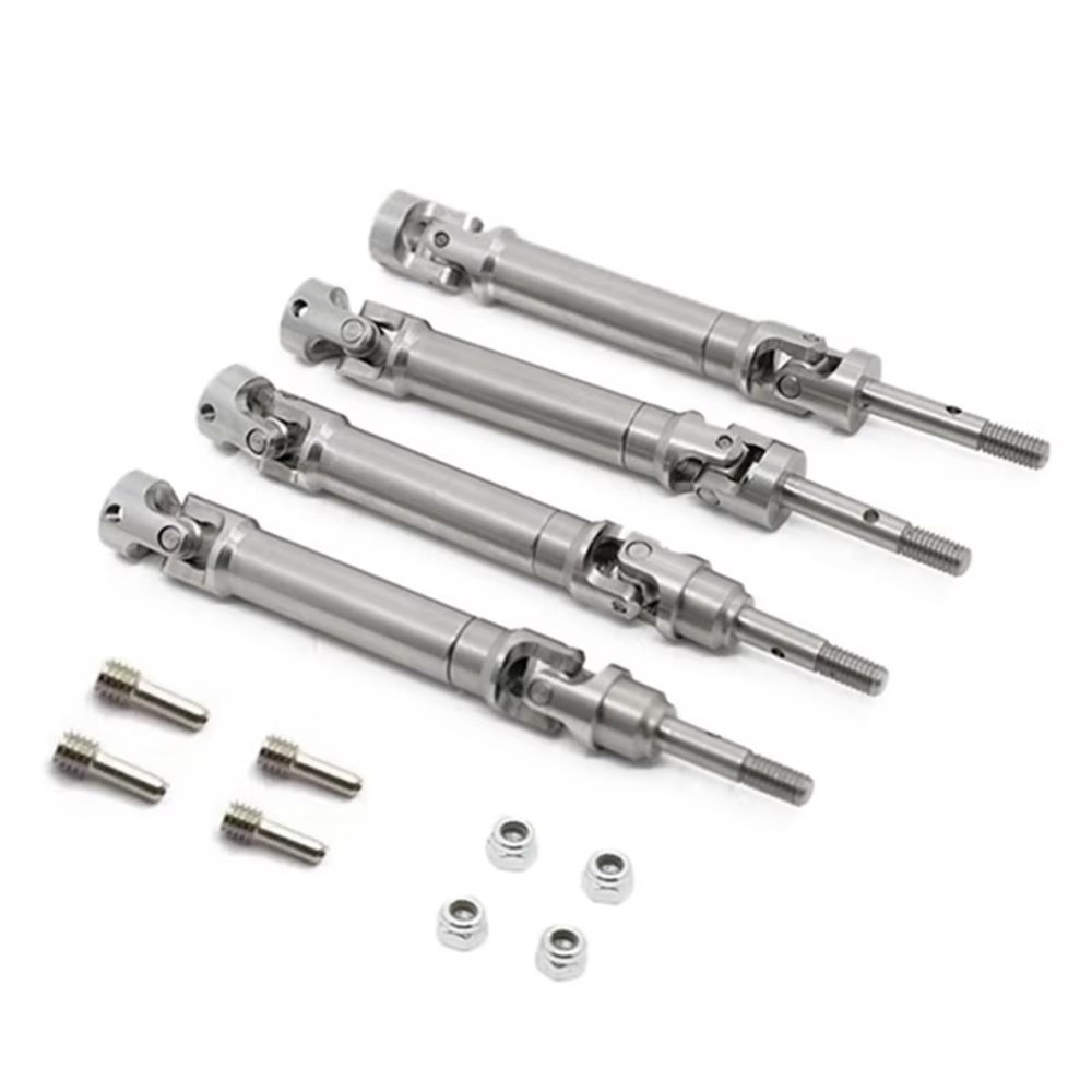 RC Accessories Compatible with Slash for Stampede for VXL 4WD 1/10 RC Car Upgrade Parts Accessories 4Pcs Stainless Steel Drive Shaft CVD