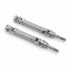 RC Accessories Compatible with Slash for Stampede for VXL 4WD 1/10 RC Car Upgrade Parts Accessories 4Pcs Stainless Steel Drive Shaft CVD view 2