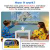 Givzan StoryBeam Projector Starter Set with 4 Story Cards, Built-in Audio view 2