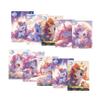 Pigna, Pack of 10 Maxi A4 Unicorn Glitter Cover Ruled Margin Notebooks view 1