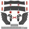 LRFHL Carbon Fiber Rear Wing Adjustable RC Tail Rear Wing Upgrade Part for ARRMA F1 V2 Limitless 1/7 RC Car, Red view 1