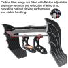 LRFHL Carbon Fiber Rear Wing Adjustable RC Tail Rear Wing Upgrade Part for ARRMA F1 V2 Limitless 1/7 RC Car, Red view 2