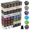 102 Pieces MTG Dice Counters Set Bulk Ability Keyword Tokens Shield Life Counters 6 Sided Dice for Magic The Gathering TCG Card Gaming Accessories view 1