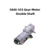 12V24V Double Shaft 5840-555 DC Gear Motor Speed Encoder Dual-Axis Robot Smart Car Electric Home Appliances DIY(470rpm,24V) view 2