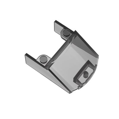 Gobricks GDS-90015 18972 4x5x1 Windshield, Trans Black, 10 pcs Brick Parts