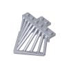 Gobricks 90201 6x6x2 2/3 Train Part Cowcatcher/Pilot, Flat Silver, 10 pcs view 1