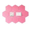 SRJUSV Felt Board 10 Pcs Creative Felt Board Decorative Felt Cork Board for Living Room Photo Display Felt Pin Board(Pink) view 1