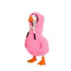 7 Inch Desk Goose Outfits Red Hoodies Tabletop Goose Accessory Mini Porch Goose Costume Magnetic Goose Statue Key Holder Clothes for Table Decor (Pink) view 1