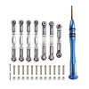 RC Repair Parts for WLtoys 144001 124018 124019 1:14 rc Cars Upgrade Parts Metal Link Servo Tie Rod Steering Rod Kit with Phillips Screwdriver(Gray) view 2