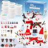 LOVEXIRAN 16 Pack Build a Snowman Kit, Snowman Crafts for Kids, Used for Winter Themed Party, Christmas Stocking Stuffers, Holiday Activities Indoor Decor Gift, Christmas Gift view 1