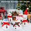 LOVEXIRAN 16 Pack Build a Snowman Kit, Snowman Crafts for Kids, Used for Winter Themed Party, Christmas Stocking Stuffers, Holiday Activities Indoor Decor Gift, Christmas Gift view 4