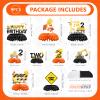 9Pcs Construction 2nd Honeycomb Centerpieces Party Decorations view 2