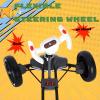 6V Kids Electric Go-Kart, Collapsible Pedal Go-Kart, with Durable and Anti-Slip Tires, Height-Adjustable Seat, Tri-Color Lighting, Ideal for Children Ages 3 to 8 view 3