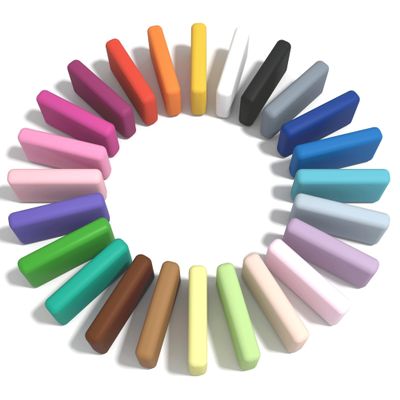 BOHS 24-Colors Foam Clay Pro - for Cosplay,School Projects,Hand/Paw Print - Air Dry,Fine Texture,Pliable - 24 pcs,2.65 lbs,Ages 3 & Up