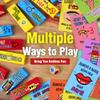 Tumble Tower Blocks Party Game, 121PC Wooden Stacking Game with 60 Blocks, 60 Cards & Dice - Thousands of Hilarious Combos.Classic Party Tower Games for Family & Adult Party Nights, Drinking Games Fun view 3