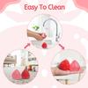 AFKLMNE 2-Pack Taba Squishy Strawberry Sensory Fidget Toys Adults, Anxiety Stress Relief Squeeze Toy, Soft Cute Kawaii Squishys for Desk, School (Red) view 4