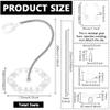 FINGERINSPIRE 3Pcs Adjustable Snake Bones Action Figure Stand Clear Assembly Action Figures Display Holder with Hexagon Base Plastic Model Support Stands Miniature Model Bases for Figures view 2