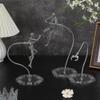 FINGERINSPIRE 3Pcs Adjustable Snake Bones Action Figure Stand Clear Assembly Action Figures Display Holder with Hexagon Base Plastic Model Support Stands Miniature Model Bases for Figures view 4