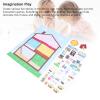 YedaHcy Room Decor Felt Story Board Set 40.16x29.53in, Preschool Learning Toy for Children 3, Includes 39 Furniture and Decor Accessories, Enhances Imagination and Fine Motor Skills view 2