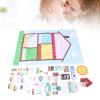 YedaHcy Room Decor Felt Story Board Set 40.16x29.53in, Preschool Learning Toy for Children 3, Includes 39 Furniture and Decor Accessories, Enhances Imagination and Fine Motor Skills view 3