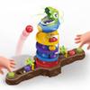 Dinosaur Ball Drop Toy for 3 4 5 6 7 8 Years Old Kids, Dino Spin Twister Toddlers Toy, Shoot Balls Toddler Montessori Toys Gifts for 3-6 Year Old Boys Girls, 2 Players PK Mode view 1