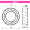 MEUS RACING Soft Silicone Rubber Inserts for 68-72mm 1.3" Tires (Orange) view 2