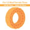 MEUS RACING Soft Silicone Rubber Inserts for 68-72mm 1.3" Tires (Orange) view 3