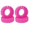 MEUS RACING Super Soft Silicone Rubber Inserts for 68-72mm 1.3" Tires (Rose Red) view 1
