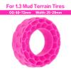 MEUS RACING Super Soft Silicone Rubber Inserts for 68-72mm 1.3" Tires (Rose Red) view 3