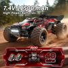 1:18 Scale RC Cars All Terrain Off Road 4WD Remote Control Car 36KM/H High Speed RC Monster Truck, Electric Vehicle with 2.4GHz Racing Car , Two 7.4V 1500mAh Rechargeable Batteries,for boys & adults view 3