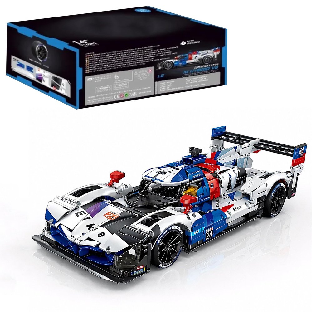 AOUHMN Le M Hybrid V8 Hypercar Model Car Kit, Building Set for Adults, 1:8 Scale Racing Car Model with Realistic Features, Supercar Replica to Display, Gift for Motorsport Fans, (3507 PCS, A-Y18082)