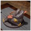 YNWDBY Desk Pets Chinese Toad Tea Pet, Purple Sand Boutique Tea Pet, Tea Toy Small Ornaments, Home Decoration Ornaments Tea Pet(A) view 1