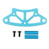 Aluminum Alloy RC Car Front Bumper High Performance CNC Machined Upgrade Accessory for HSP 1/10 Series 94102 94122 94103 94123 Durable Blue 76x32mm view 1