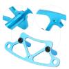 Aluminum Alloy RC Car Front Bumper High Performance CNC Machined Upgrade Accessory for HSP 1/10 Series 94102 94122 94103 94123 Durable Blue 76x32mm view 4
