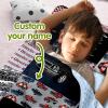 Personalized Toddler Nap Mat, Boys Custom Name Plaid Sleeping Bag with Removed Pillow and Soft Minky Blanket  Classic Cars Design Roll Up Nap Mat for Preschool & Daycare view 2