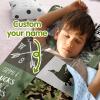 Personalized Hunting Toddler Nap Mat for Boys, Custom Name Camouflage Sleeping Bag with Removed Pillow and Soft Minky Blanket  Roll Up Nap Mat for Preschool, Daycare & Travel view 2