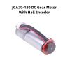 12V JGA20-180 DC Gear Motor with Hall Encoder 20mm Gearbox for DIY Model Robot Smart Door Lock Motor Encoder Code Disk(200rpm) view 3