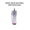 12V JGA20-180 DC Gear Motor with Hall Encoder 20mm Gearbox for DIY Model Robot Smart Door Lock Motor Encoder Code Disk(200rpm) view 4