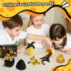 Impossmaker 2PCS 3D Printed Dragon Egg with Dragon Inside, Black and Gold Eggs Articulated Fantasy Fidget Toys, Collectible Mythical Creature Gifts for Adults Teens, Cool Stuff Desk Decor view 4
