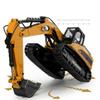 1/14 Remote Control Excavator for Adults, 2.4G 23CH 5-in-1 RC Excavator Digger with LED Lights Sound Smoke Effects, Crusher Log Grab Hydraulic Shear Claw RC Construction Vehicle Toy Gift -RTR view 4