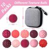 Fidget Toys for Adults Magnetic Balls - 10 Kinds Textured Silicone Magnetic Fidget Balls, Sensory Toys for Autism Anxiety Relief, Silent Desk Gadgets for Office ,Fun Gifts for Men Women Teen view 2