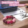 Fidget Toys for Adults Magnetic Balls - 10 Kinds Textured Silicone Magnetic Fidget Balls, Sensory Toys for Autism Anxiety Relief, Silent Desk Gadgets for Office ,Fun Gifts for Men Women Teen view 3