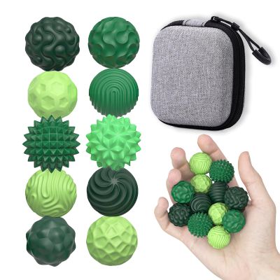10 Pack Magnetic Balls Fidget Toy, Sensory Magnet Fidget Toys for Adults &Teens, Fun Textures Gadgets, Adults Gifts,Desk Fidgets Toys for Office Stress/Anxiety Relief(Green