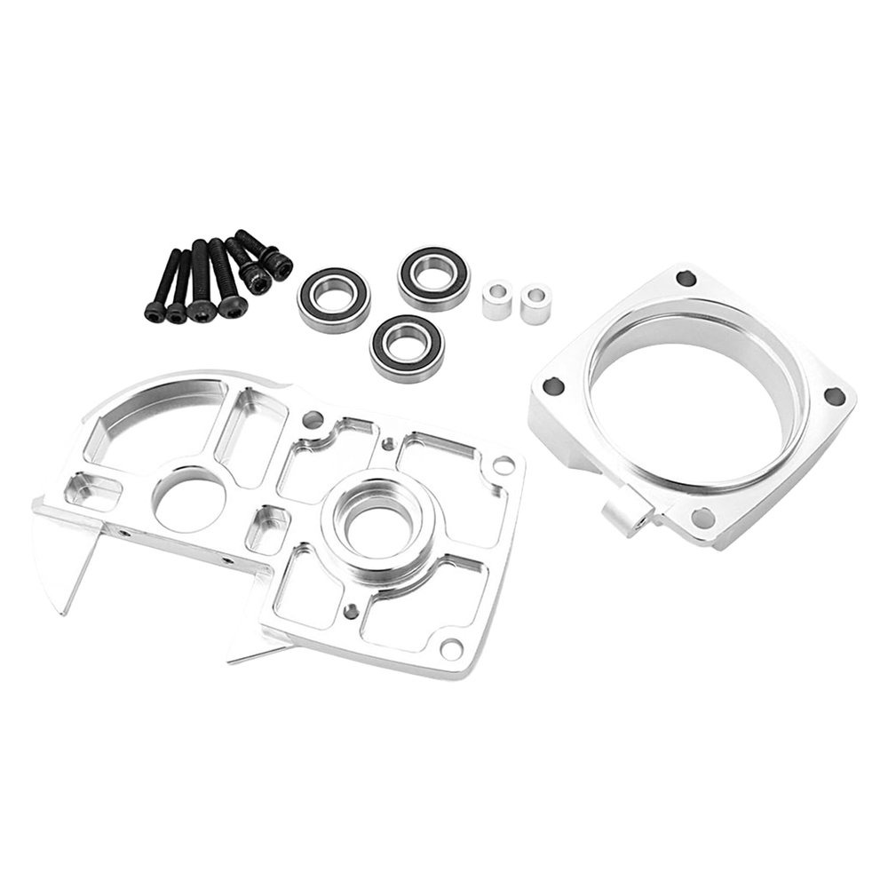 Ecoyin Rc Car CNC Metal Quick Release Clutch Cup Support Bracket Set for 1/5 Hpi Rofun Rovan Km Baja 5B 5T 5SC Buggy Truck Parts (Silver)