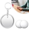 100Pieces Craft Keyrings Supplies With 100Pcs 58mm Button Badge For Making Holder Keychains Bag Luggage Decoration Button Keychains view 3