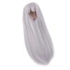 1/4 Doll Wig DIY Simulated Scalp High Temperature Silk Ball Jointed Doll Wig Long Straight Hair with Bangs for 7 to 8in Dolls Styling Hair Replacement (Haze Blue) view 2