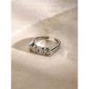IREAKZGN Cubic Diamonds Stainless Steel Metal LOVE Letter Design Opening Ring Jewelry Party Gift 1Pcs(JDR2404024) view 4